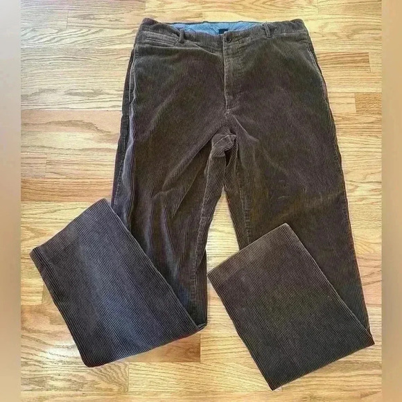 J. Crew Brown Vintage Corduroy Men’s Pant - Size 33Wx34L Regular - Picture 1 of 13